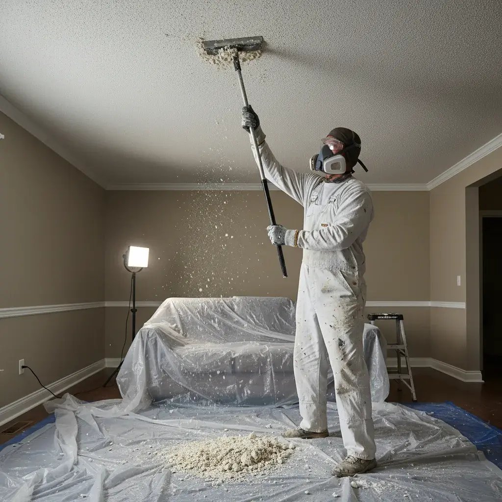 Services-PopCorn Ceiling Removal