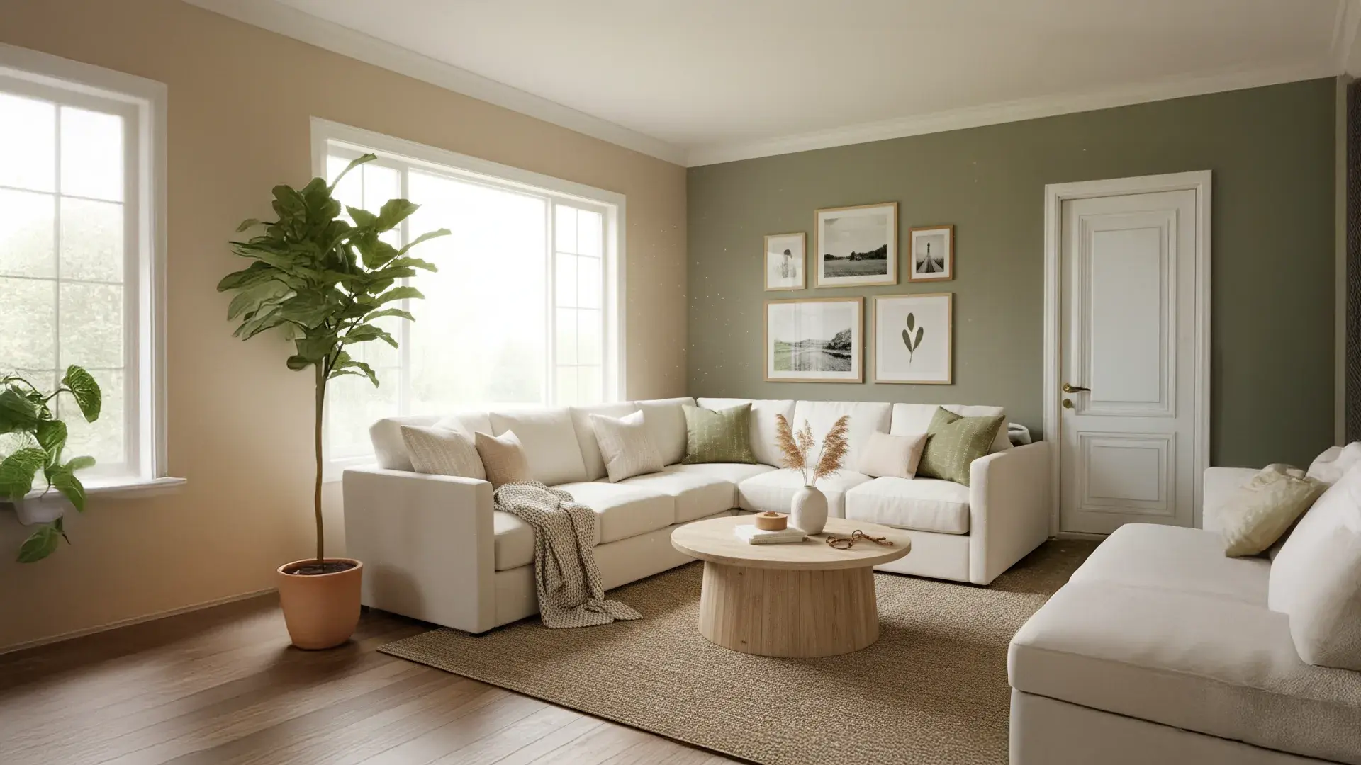 Beautiful residential interior wall made by Brightline Painting team